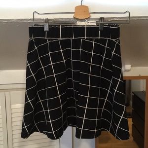 Black and white skirt